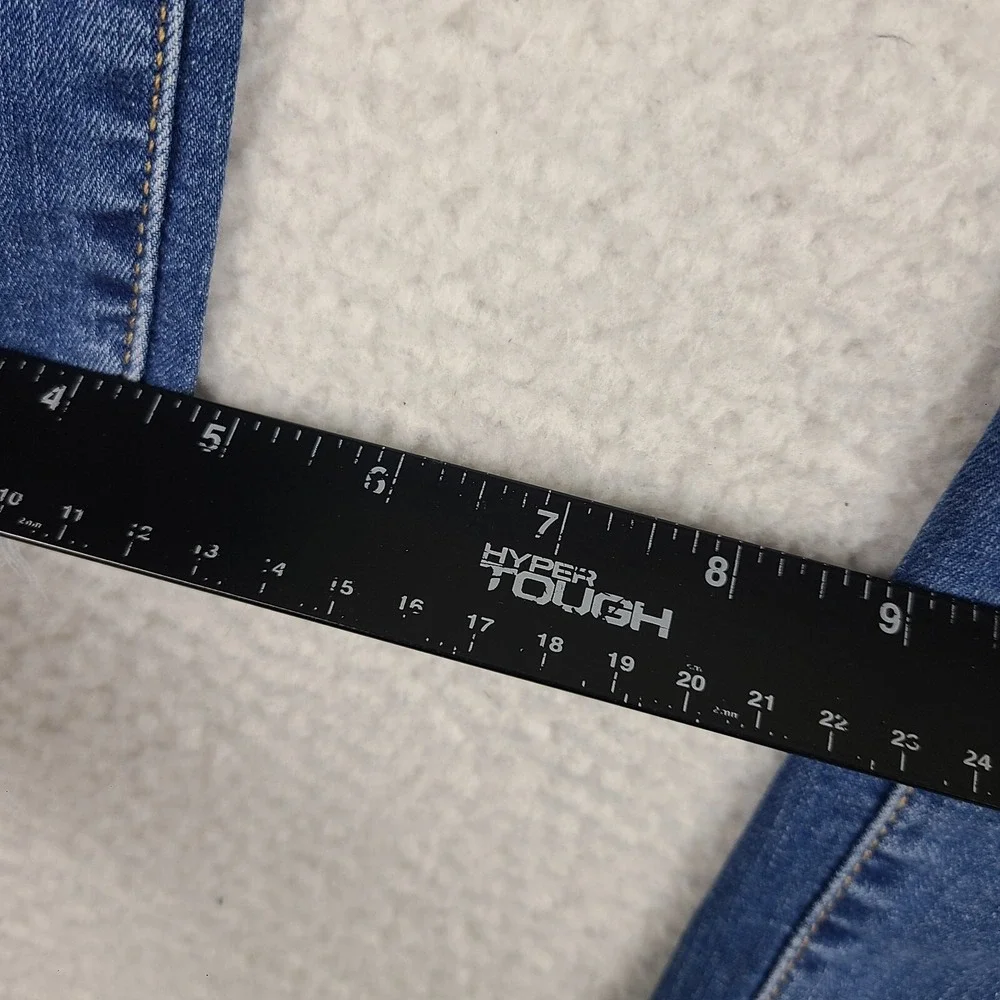 Levi's Jeans Womens 29x30 Blue Mile high Super Skinny Fray Medium Wash‎ Denim